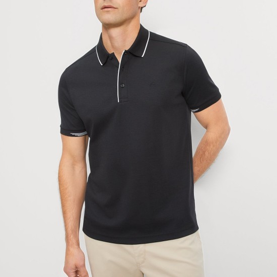 OLYMP POLO CASUAL ACTIVE DRY ΜΑΥΡΟ