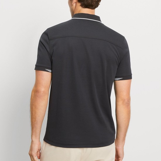 OLYMP POLO CASUAL ACTIVE DRY ΜΑΥΡΟ