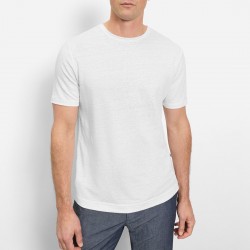 OLYMP T-SHIRT ΛΙΝΟ REGULAR FIT ΕΚΡΟΥ