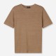 OLYMP T-SHIRT ΛΙΝΟ REGULAR FIT ΜΠΕΖ