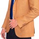Reporter σακάκι slim fit Λινό μουσταρδί Reporter σακάκι slim fit Λινό μουσταρδί